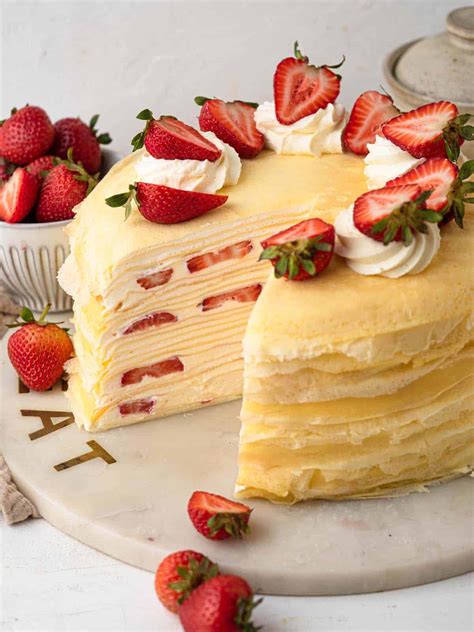 Strawberry Crepe Cake - Catherine Zhang