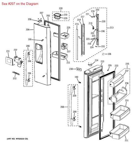 A Detailed Guide to the Ge Profile Refrigerator Door Parts Diagram