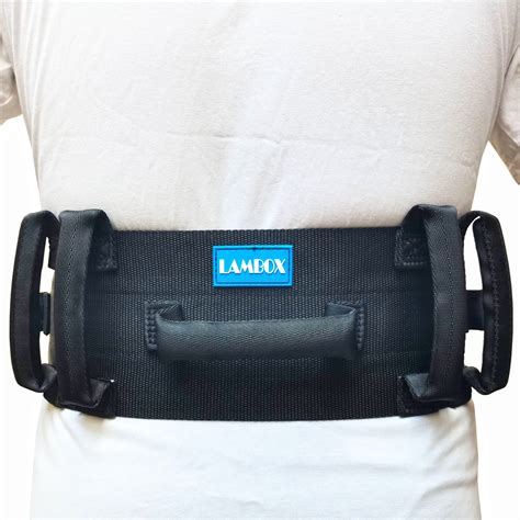 Buy LAMBOX Gait Belt-Transfer Belt with 7 Nylon Padded Handles, Medical Nursing Safety Gait ...