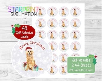 Christmas Cards Golden Retriever - Etsy UK