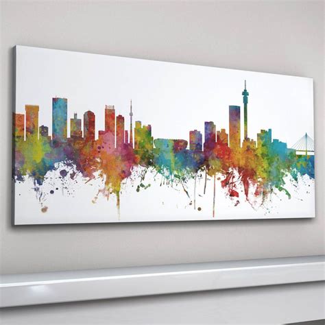 Johannesburg Skyline Cityscape Art Print By artPause | Cityscape art ...