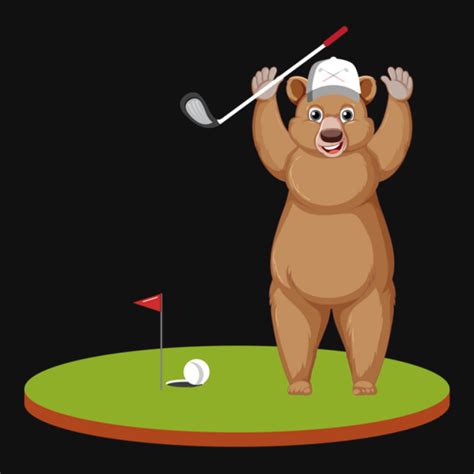 Golfing Bear Papa Golfer Animal By Best Ball Full Set Car Mats By Cm-arts - Artistshot