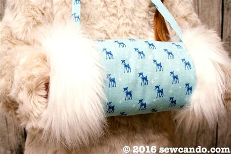 Sew Can Do: Warm for Winter: Faux Fur Lined Muff Tutorial