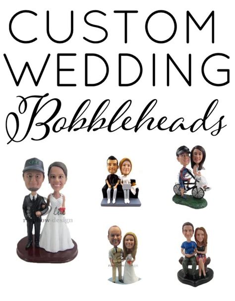 Custom Wedding Bobbleheads for Cake Toppers & Gifts