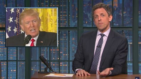 Seth Meyers' "Closer Look" At Trump's First 100 Days: Brag & Butter