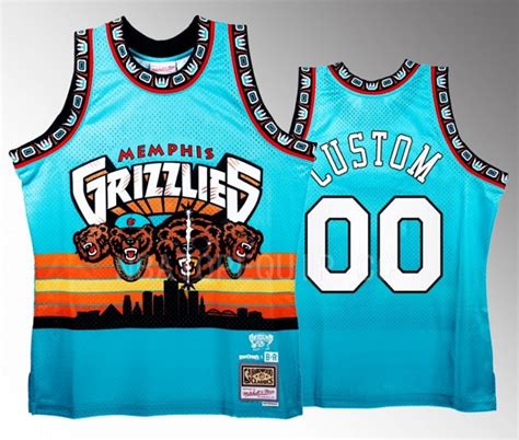 Men’s Memphis Grizzlies Active Player Custom Teal Three 6 Mafia x BR ...