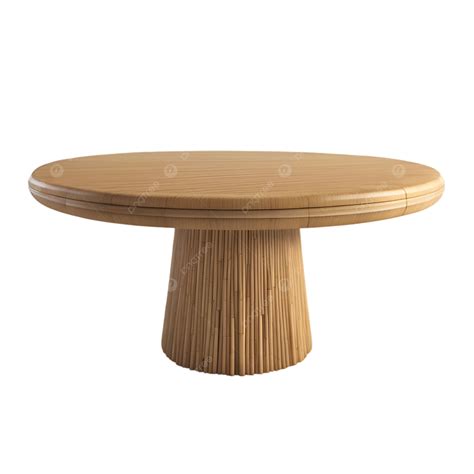 Round Bamboo Table Illustration Art Generative Ai, Round Bamboo Table ...