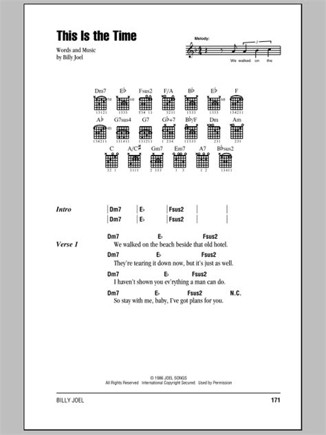 This Is The Time by Billy Joel - Guitar Chords/Lyrics - Guitar Instructor