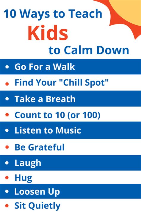 10 Ways to Teach Kids to Calm Down | Sunshine Parenting