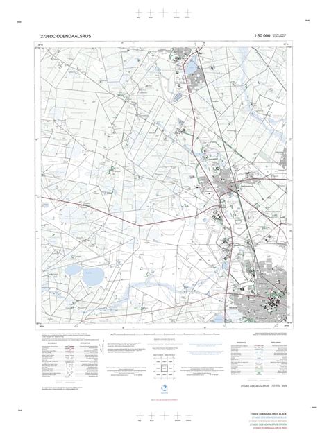 2726DC ODENDAALSRUS Map by Chief Directorate: National Geo-spatial Information | Avenza Maps