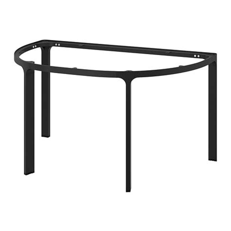 BEKANT Frame for half-round table top - black - IKEA
