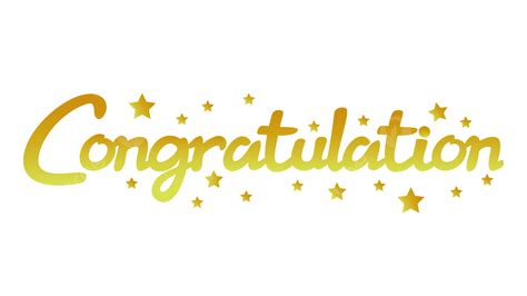 Gold Congratulations Text, Congratulation, Text, Gold PNG and Vector with Transparent Background ...