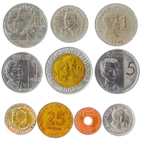 Philippines Coins Peso Piso Mixed Asian Currency Collection of 10 | 1958 - 2022 | eBay