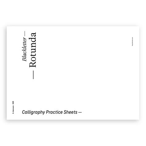 400+ Pages Rotunda Calligraphy Practice Sheets | 0.Itemzero