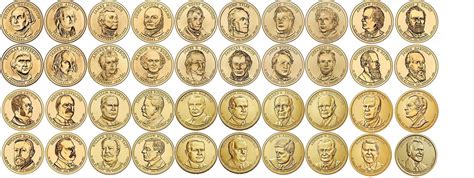 Amazon.com: 2007 P - 2020 P Presidential Dollars 40 Coin Set Dollar Uncirculated : Collectibles ...