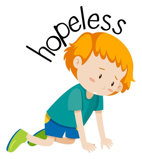 English vocabulary word hopeless 541237 Vector Art at Vecteezy