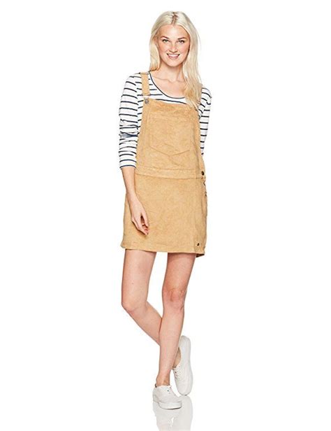 Roxy Women's Chase The Sun Jumper Dress, Curry ERJWD03159, XS Dungaree Dress, Jumper Dress ...