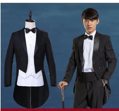 Stage tuxedo men's dress suit men's conductor stage performance magic ...