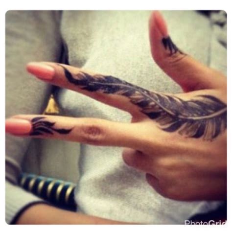 Quill Finger Tattoo