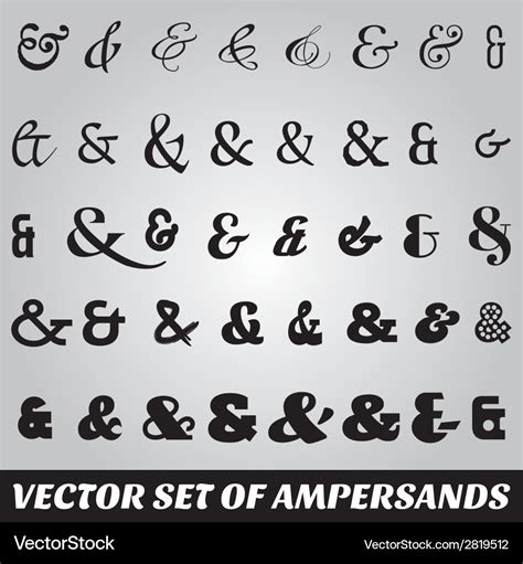 Ampersand Symbol In Different Fonts