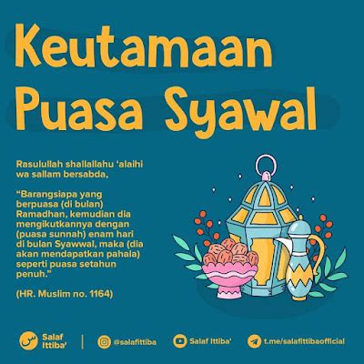 Kumpulan Poster Pentingnya Puasa Syawal, Keutamaan Puasa Syawal dan ...