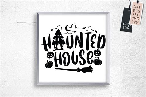 Halloween Quotes SVG Haunted House By dapiyupi | TheHungryJPEG