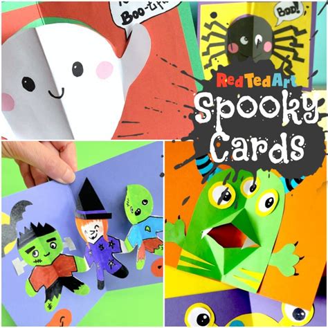 Easy Halloween Card Ideas - Red Ted Art - Best Kids Crafts