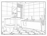 Restroom Coloring Page sketch template