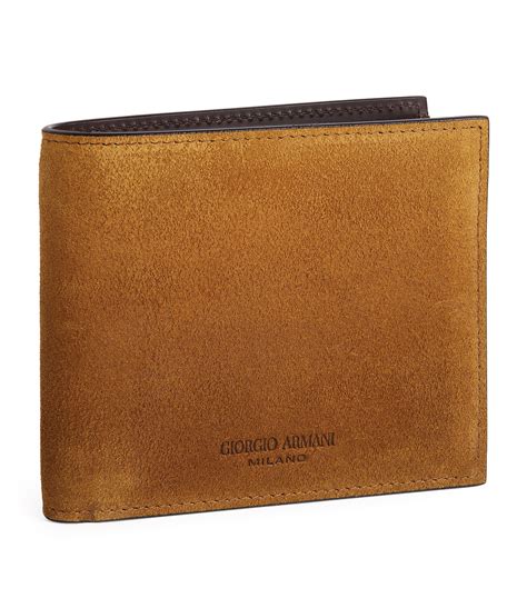 Giorgio Armani Leather Bifold Wallet | Harrods US