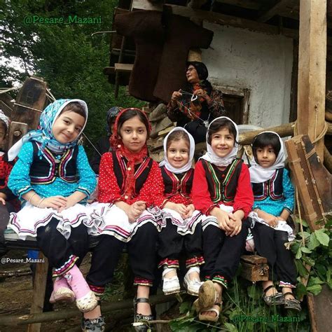 Adorable Mazandarani Girls in traditional Dresses.