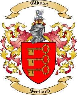 Gibson Family Crest from Scotland by The Tree Maker