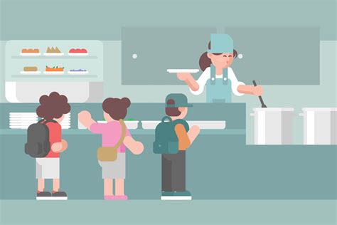 School Canteen Vector Art, Icons, and Graphics for Free Download