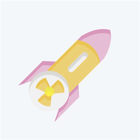 Icon Nuclear Label. related to Nuclear symbol. flat style. simple design editable. simple ...