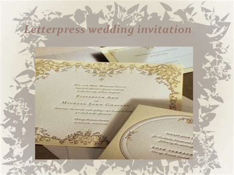 Different wedding invitation styles