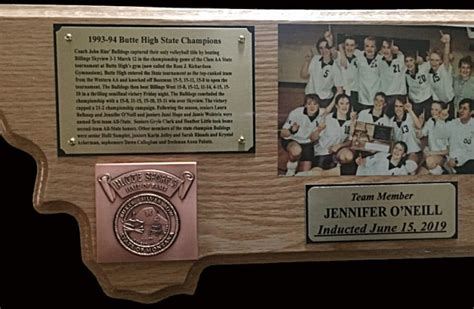 Hall of Fame plaques can still be ordered - Butte Sports