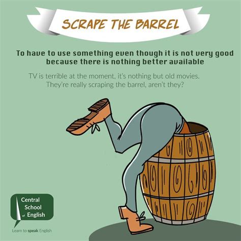 Scrape the barrel | Vocabulary skills, Online teachers, Grammar and vocabulary