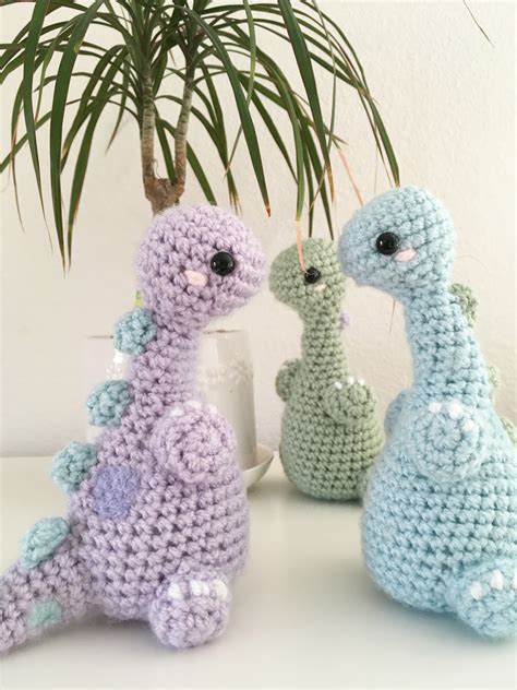 Dino Pattern • Yarn Plushies