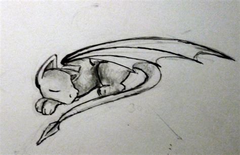 Sleeping baby dragon drawing | Draken tekeningen, Schattig, Tekenen