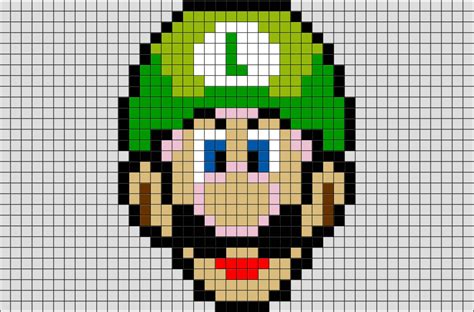 8 Bit Luigi Grid