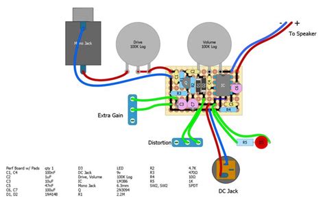 DIY LM386 Guitar Amp with gain and distortion control - AMG workshop ...