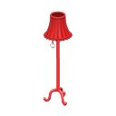 Cute floor lamp - Red | Animal Crossing (ACNH) | Nookea