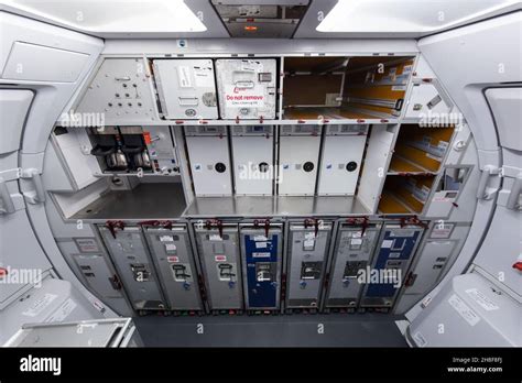 ircraft galley in the aft section of an Airbus A320 Stock Photo - Alamy