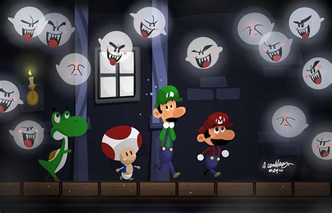 Super Mario: Ghost House by Adam-Leonhardt on DeviantArt