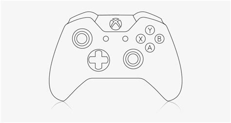 Xbox One Controller Line Drawing - Xbox One Controller Cricut - 600x400 ...