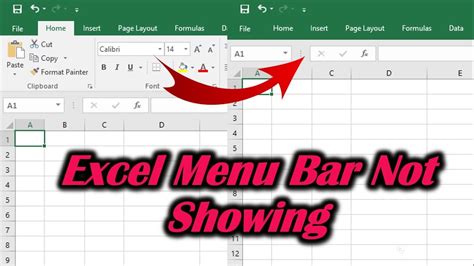 How To Fix Menu Bar In Excel