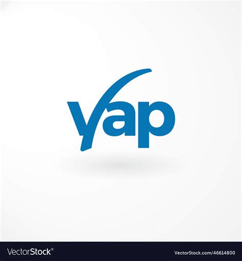 Logo - lettermark letter yap abstract style Vector Image