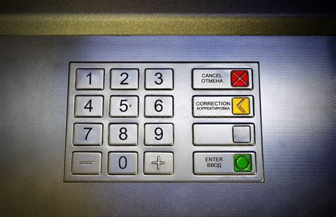 ATM keypad stock photo. Image of change, combination, automatic - 9752202