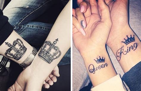 King and Queen Tattoos | Best Couple Tattoo Ideas