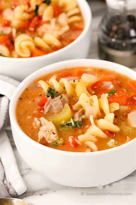 Turkey Noodle Soup - Spend With Pennies