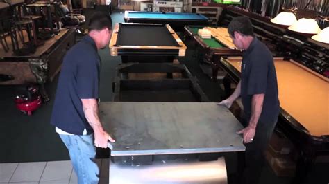 Pool Table Installation: Step 2 - The Slate - YouTube